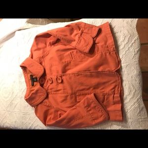 Larry Levine orange jacket
